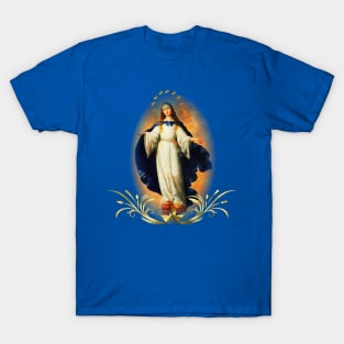 Immaculate Conception Assumption Virgin Mary Nicaragua Patron Saint T-Shirt